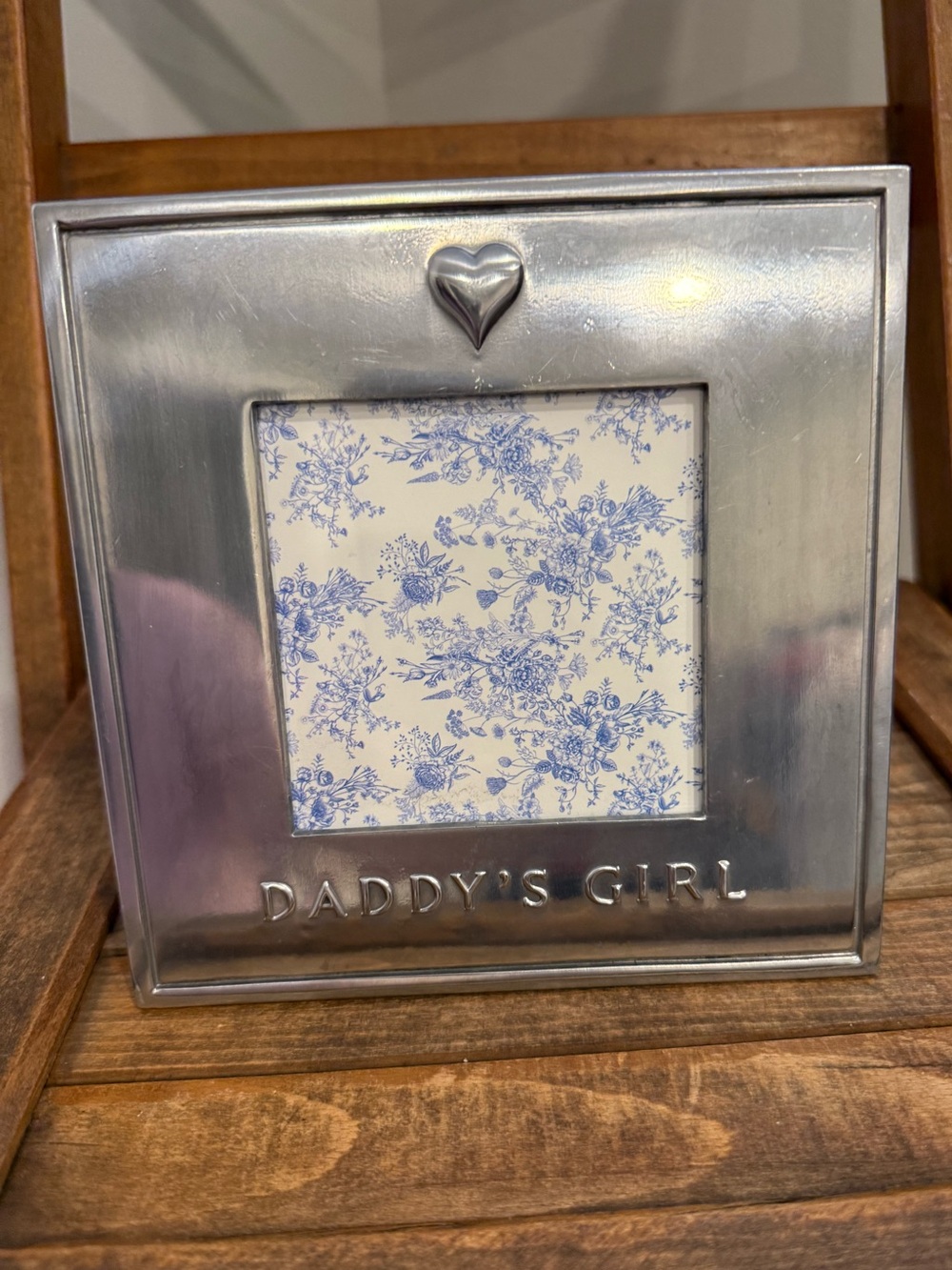 Daddy’s Girl Photo Frame Silver Tone Heart